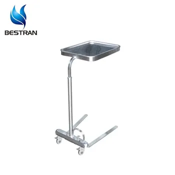 Bt Smt004 Stainless Steel Hydraulic Instrument Tray Table Stand For Mayo Bt Smt004 Stainless Steel Hydraulic Instrument Tray Table Stand For Mayo