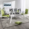 free sample dining room furniture new design stainless steel rectangular dining table with tempered glass top with crystal
