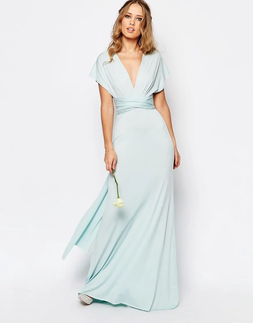 Latest Designs Blue Silver Wedding Dress Girls Party Dresses