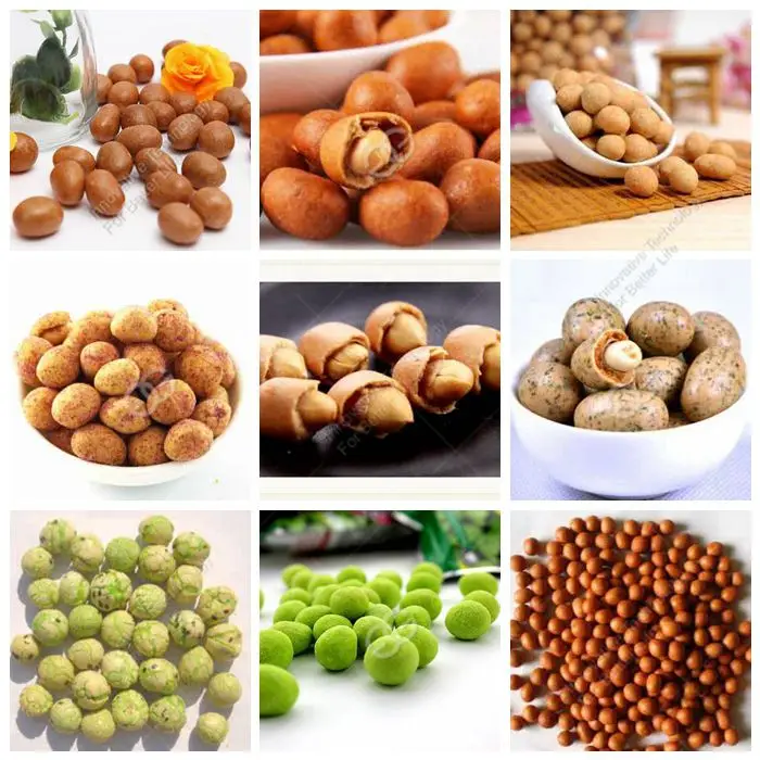  Chocolate Coated Peanut Production Line Peanut Roasting Coating Equipment Roasted Peanut Swing Oven Price