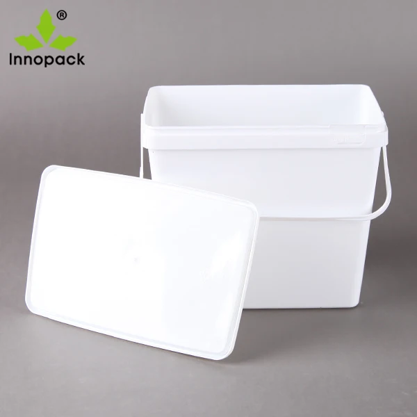 White Pp Plastic Food Grade 1 Gallon Pp Bucket Container Buy 1 Gallon