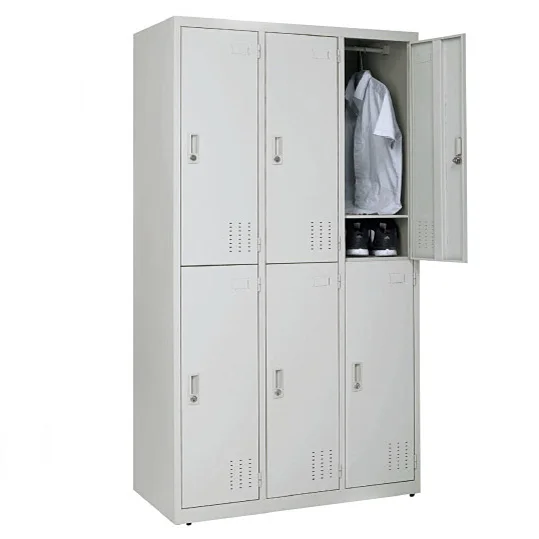 Full Welded Metal Wardrobe Cabinets Sl096 Modern Design Swing