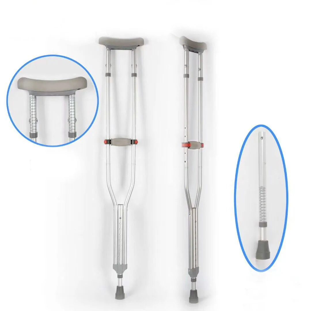 Adjustable aluminum crutch best quality crutch for disabled people