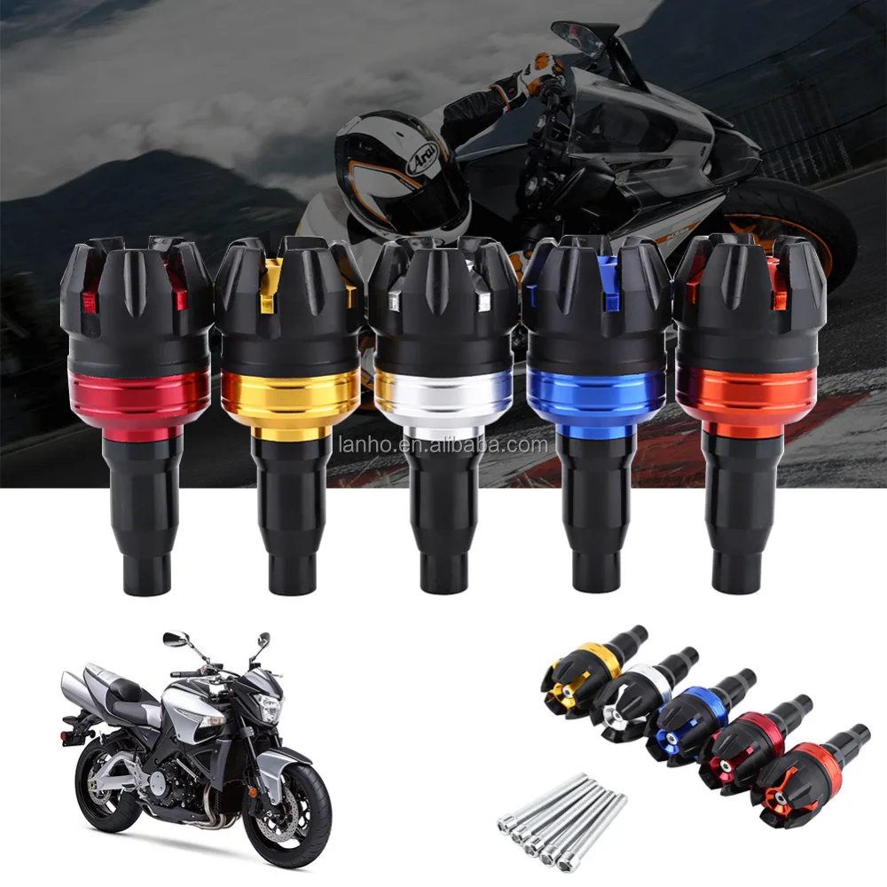 Red Protector contra choques deslizador de marco de aleaci/ón de aluminio CNC para motocicleta Protector contra choques que cae Protecci/ón del motor