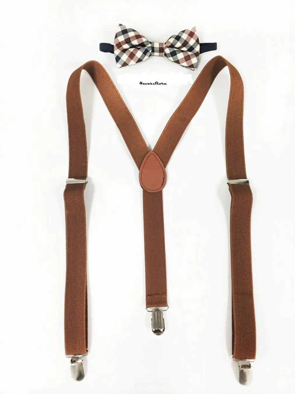 New! Brown Suspenders and Bowtie Set, Mens suspenders and Bowtie, Barnyard Wedding, Groomsmen