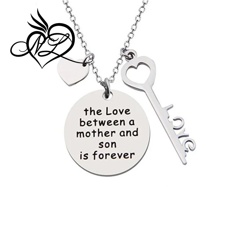 mother and son forever necklace