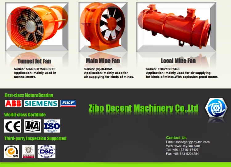 Mine/ Tunnel/ Jet/ Axile/ Fan/ Blower/ Ventilator/ Industrial Fans, High Quality Industrial Ventilation