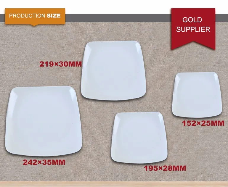 High Quality Cheap Square Melamine Plates Bulk For Wholesale Buy