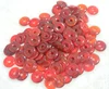 Pure Red Agate Donut Semi-Precious Donut Pendant