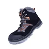 PU Injection S1P Steel Toe Suede Leather Safety Shoes