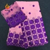 UK High End Luxury Design Plain Flat Embroidery Lace Fabric