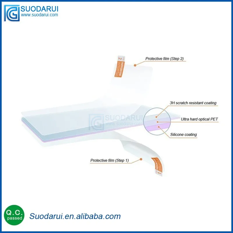 Clear LCD Screen Protector Film Foil Saver For Alcatel TRU with Cloth