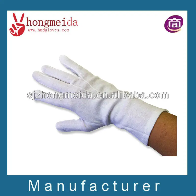 White Cotton Glove Military Funeral Marching Band Industrial Work