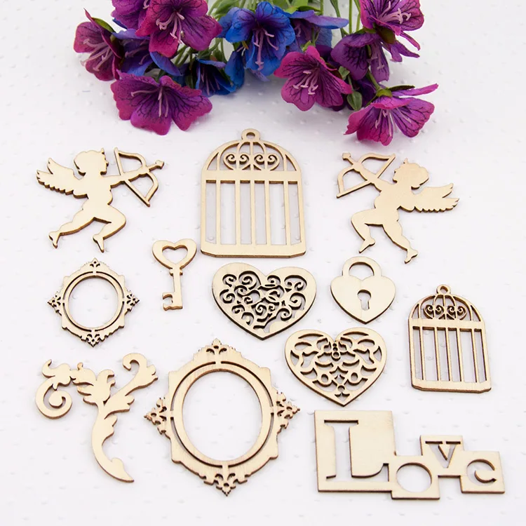 Barato De Madera Corte Láser Para Artesanías Para Tarjetas Hecha A Mano