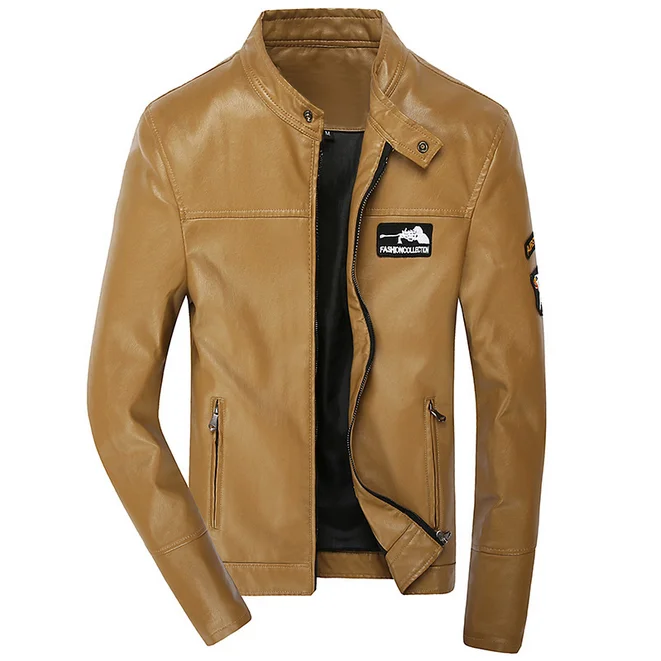 男性オートバイパイロットジャケットスタンドカラーショートスタイルの Pu レザージャケット Buy Pu レザージャケット 男性のオートバイのジャケット Product On Alibaba Com