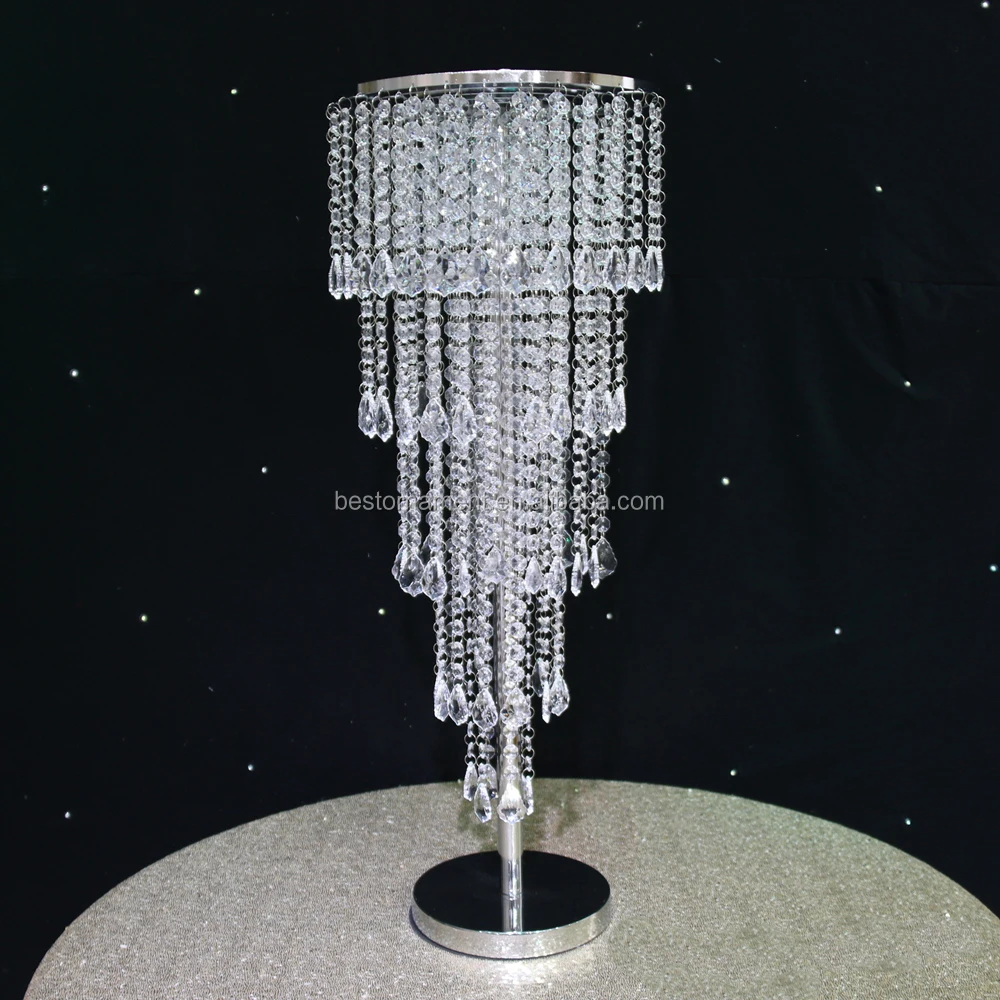Wedding Table Crystal Chandelier Centrepiece Stand View