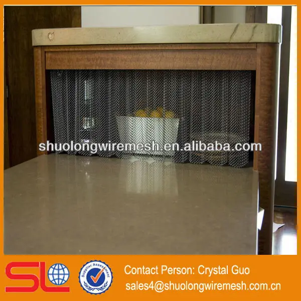 Factory Supply Fireproof Wire Mesh Fireplace Wire Mesh Curtain