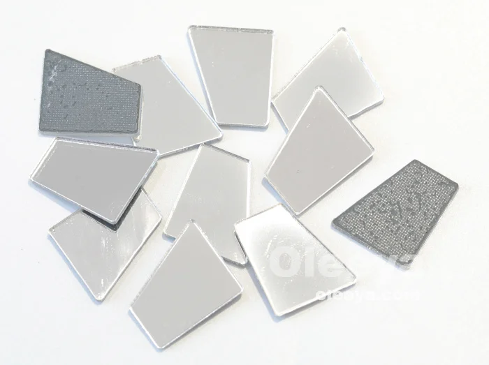 High Shiny Silver Strass Flat Back Hot Fix Acrylic Mirror Stone for Fashion Garment