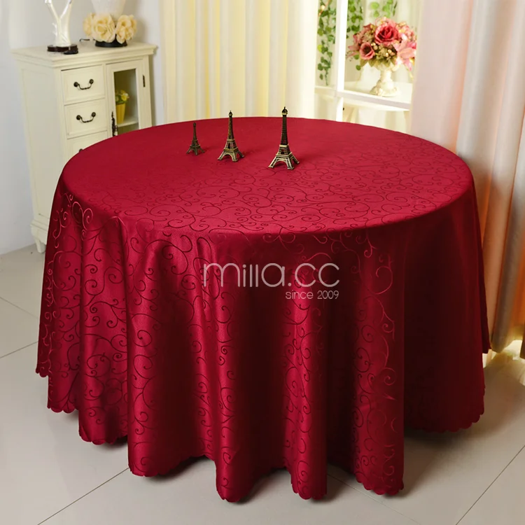Wholesale Good Quality Royal Blue Round Brocade Tablecloth Buy 108
