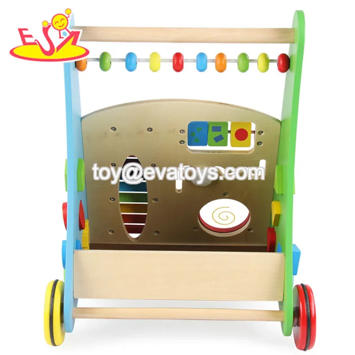 Wholesale Wooden Baby Push Walker Multifunction Wooden Baby Push