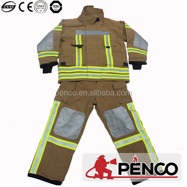 Fire Fighting Suit Jacket Fireman Firefighter Clothing Khaki Fireproof Work Clothes Buy