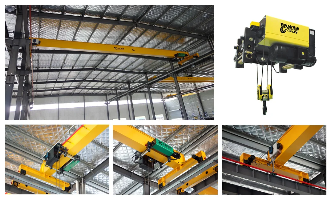5 6.3 10 15 20 ton European single girder overhead travelling crane made in China for sale