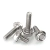 Grade 10.9 hex flange bolts M8 M10 M12 double hex bolt