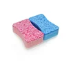 Super water absorbent kitchen cleaning cellulose nail guard sponge