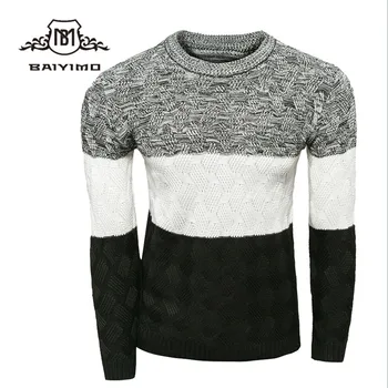 Winter Long Sleeves Hand Made Color Matching Design Boys Winter Long Sleeves Hand Made Color Matching Design Boys