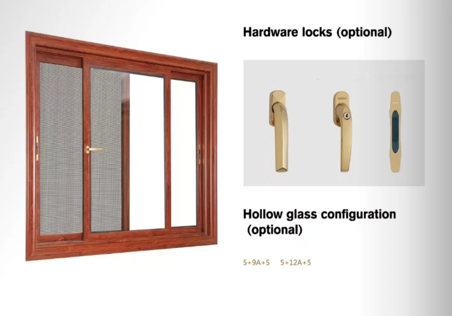 House Used aluminium doors windows Metal Frame Double Glass Glazed Hurricane Impact aluminum window doors and Window