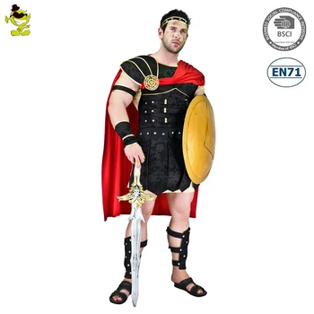 Adults Party Fancy Roman Gladiator Centurion Soldier Warrior Costume ...