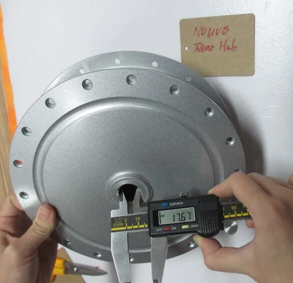 High quality silver Nouvo rear motorcycle hub