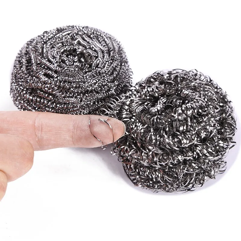 Kitchen Clean Use Stainless Steel Scrubber Steel Scourer Buy Scouring Ball Stainless Steel Pan