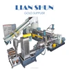 Plastic PP PE granulation line with side force feeder/PP PE granulation extrusion line