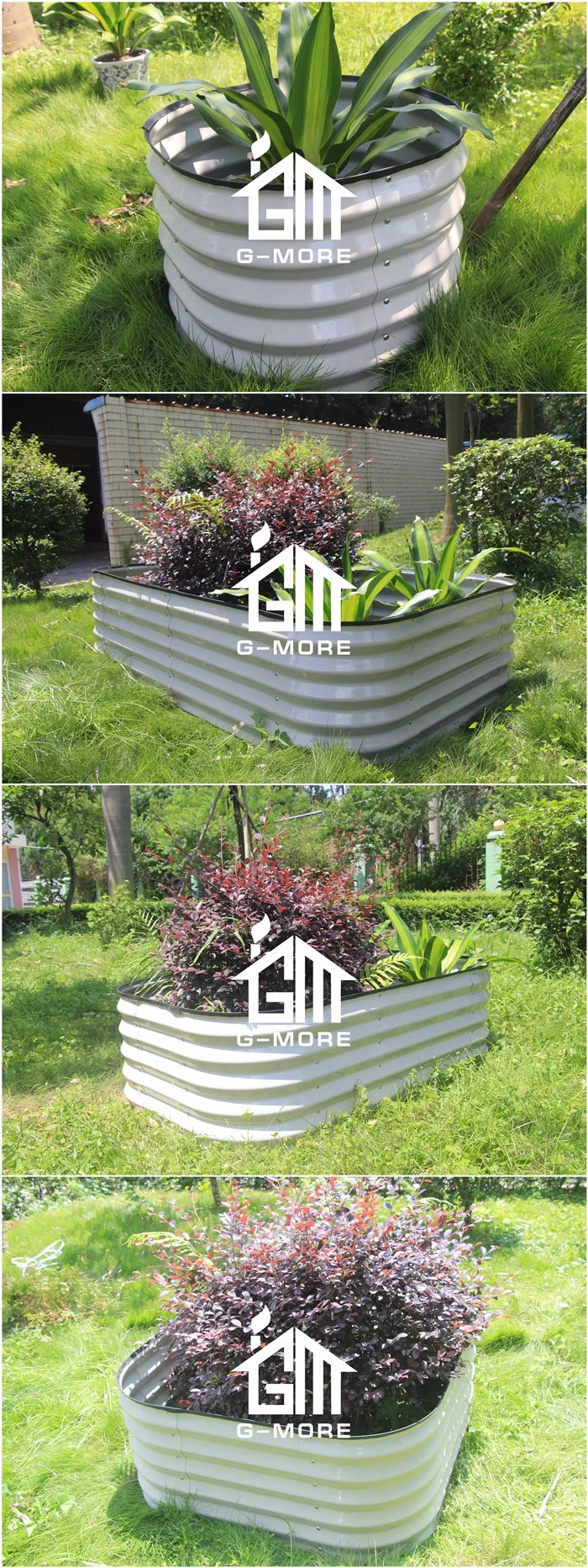 G-more Corrugated Arizona Metal Raised Vegetable Planter Boxes - Buy