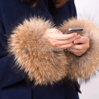detachable fur cuffs
