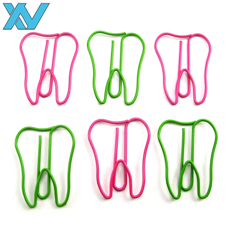 Dental Promotional Gift Sets Tooth Shape Paper Clips In Pp Box Buy
