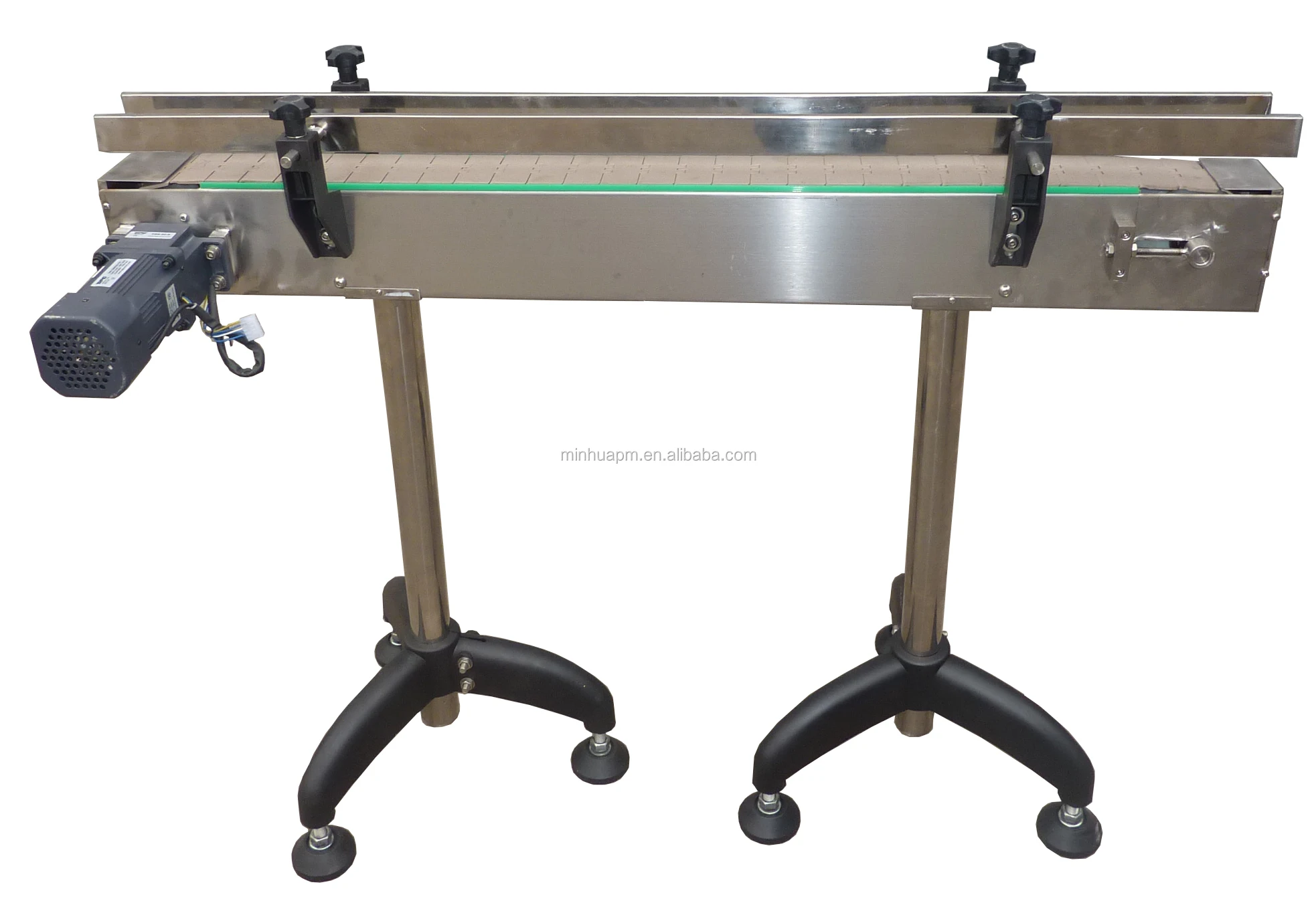 Mini-Förderband 500x100mm - Kompaktes Transportband Mit Edelstahlhalterung Für Werkstatt & Produktion