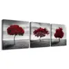 3 Pieces Wall Art Painting Black and White Flower Canvas Prints Watercolor Giclee Mangrove Oil Painting for Home Office Decor
