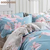 Eco-Friendly Full Cotton Super King Size Soft Bed Comforter Set Wholesale Bedsheets Bedding Set