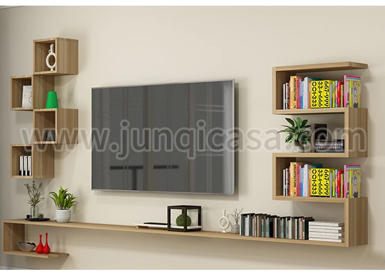 Simple Modern Living Room Tv Background Mdf Decorative Wall Shelf - Buy  Shelf,Wall Shelf,Decorative Wall Shelf Product on 