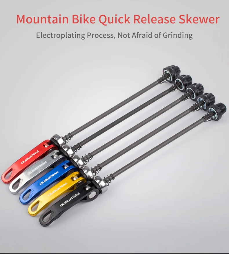 Bike Wheel Hub Rear Skewers Clip MTB Mountain Bicycle Accessories Cycling Training Platform Quick Release Accessories 175mm,Silver Color : Silver, Size : Rear Bike Skewers 