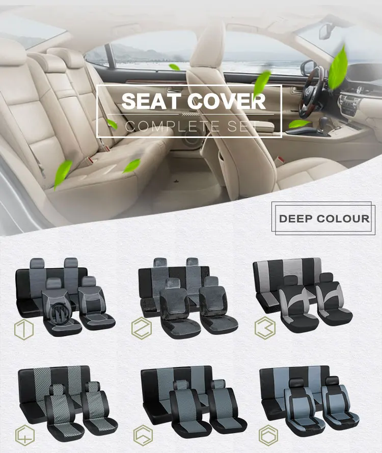Dubai Wellfit Popular Pu Leather Car Seat Cover Bottom Price Best Sell