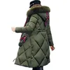 2019 Fashion Women Winter Coat Long Slim Thicken Warm Jacket Down Cotton Padded Jacket Outwear Parkas
