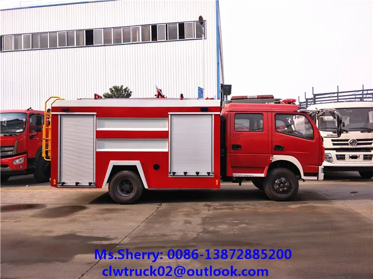 Chengli Direct Sale Dfac Double Cabin Fire Truck Fire Fighting Truck In