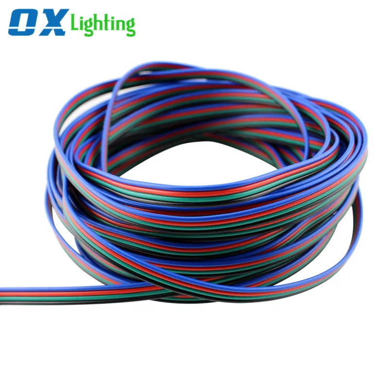 20AWG 4pin LED Extension Wires Cables 5050 3528 RGB Strip Cable Wire