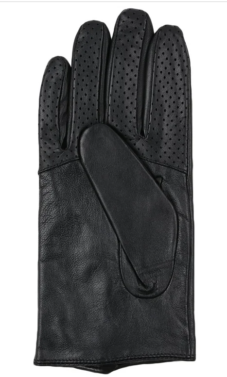 fashion ladies driving leather gloves with zipper