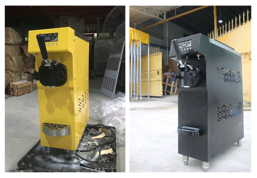 commercial mini soft ice cream machine single flavor silence