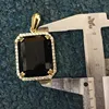 Miss Jewelry Hip Hop Black Gemstone Necklace Dubai New Gold Chain With Pendant