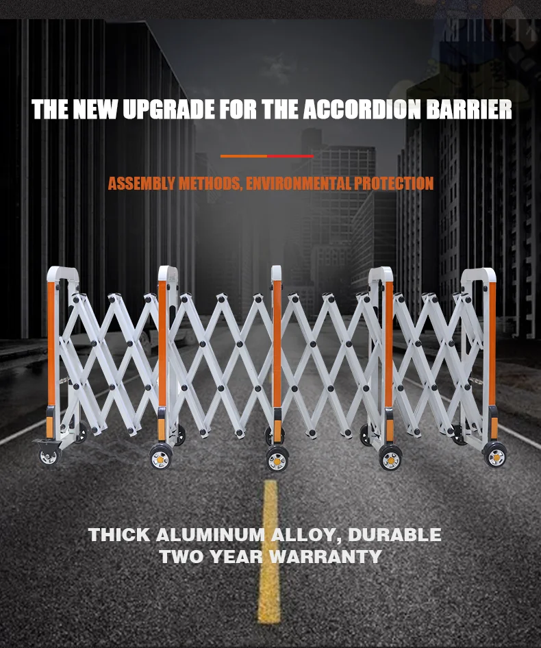 Modern Expanding Manual Qatar Barriers Aluminum Alloy Material Gate For